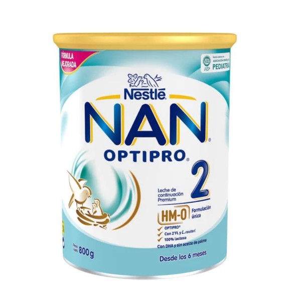 nan 2 optipro leche 800 gr
