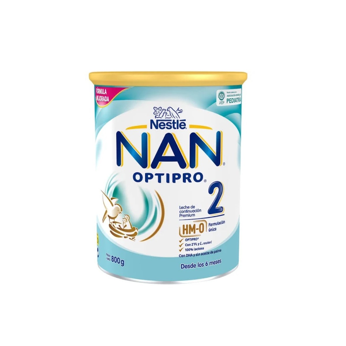 nan 2 optipro leche 800 gr