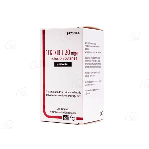 REGAXIDIL 20 mg/ml SOLUCION CUTANEA, 1 frasco de 60 ml