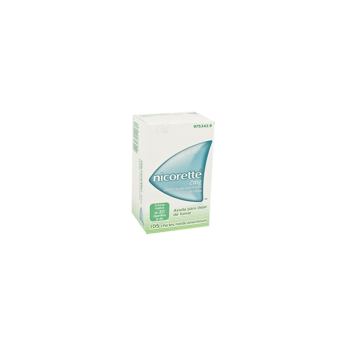 NICORETTE 2 mg CHICLES MEDICAMENTOSOS, 105 chicles