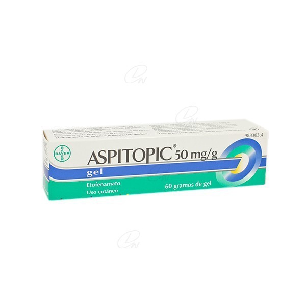 ASPITOPIC 50 mg/g GEL, 1 tubo de 60 g