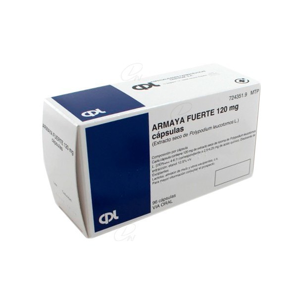 ARMAYA FUERTE 120 mg CAPSULAS DURAS, 96 cápsulas