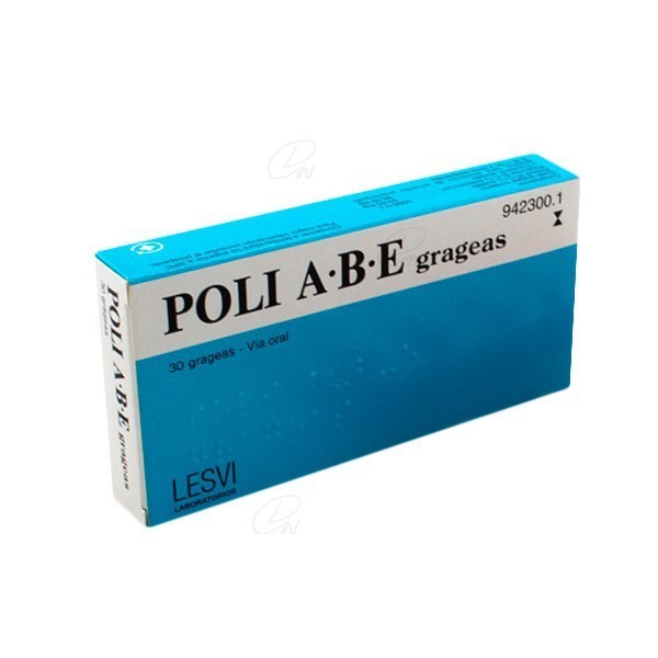 POLI A·B·E COMPRIMIDOS RECUBIERTOS, 30 grageas