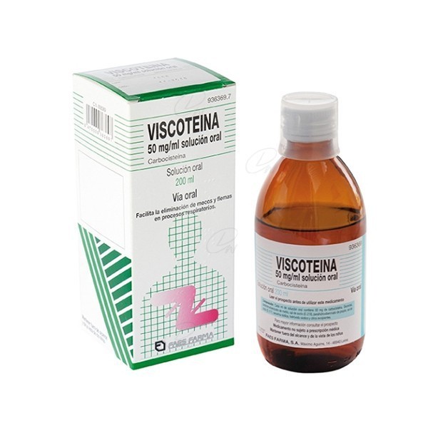VISCOTEÍNA 50 mg/ml SOLUCIÓN ORAL, 1 frasco de 200 ml