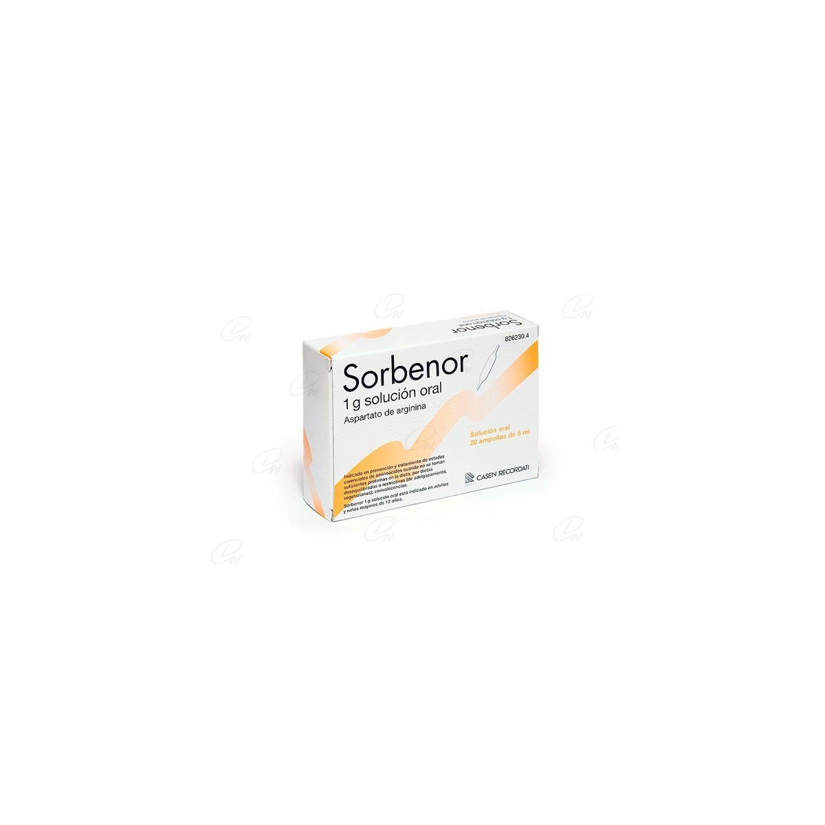 SORBENOR 1g SOLUCION ORAL, 20 ampollas bebibles...