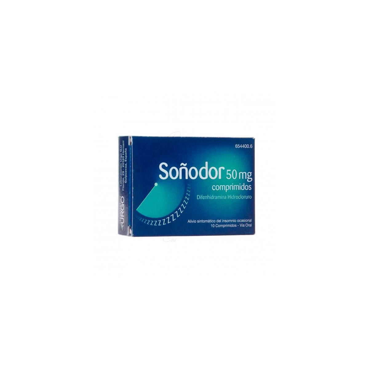 SOÑODOR 50 mg COMPRIMIDOS, 10 comprimidos