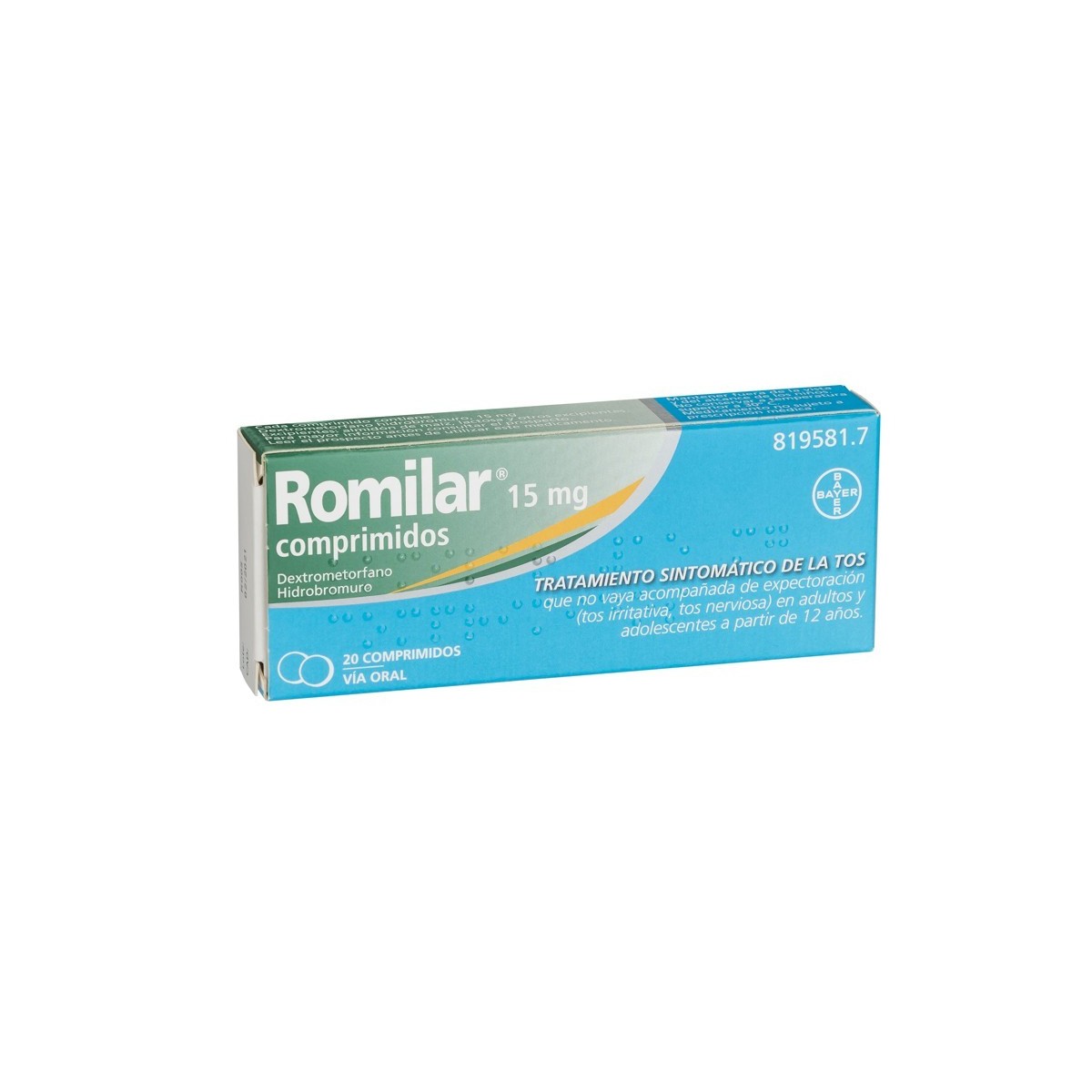 ROMILAR 15 mg COMPRIMIDOS, 20 comprimidos