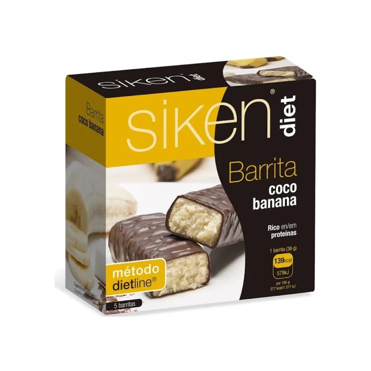 siken diet barrita coco banana 5 barritas