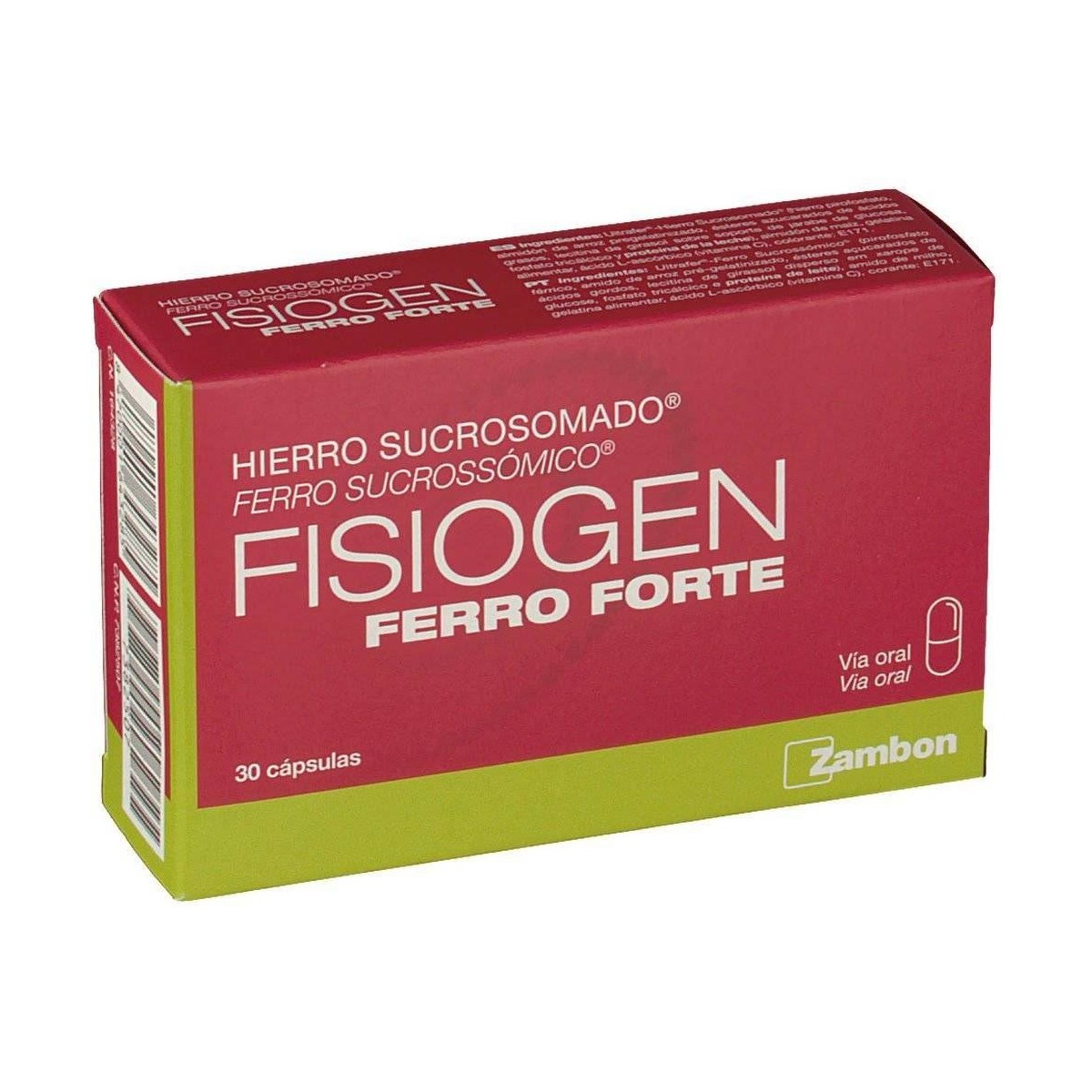 fisiogen ferro forte 30 capsulas