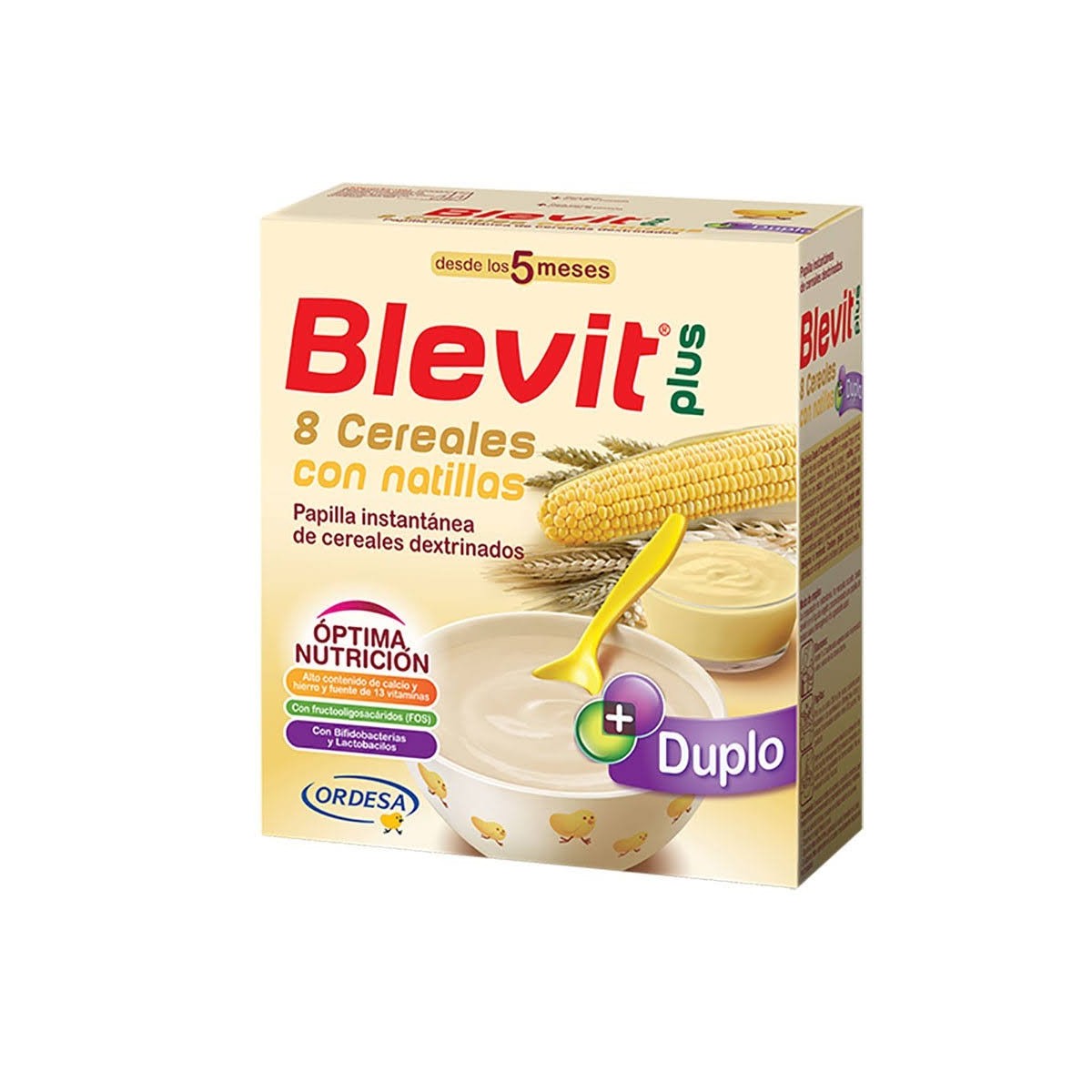 blevit plus duplo 8 cereales con natillas 600 g