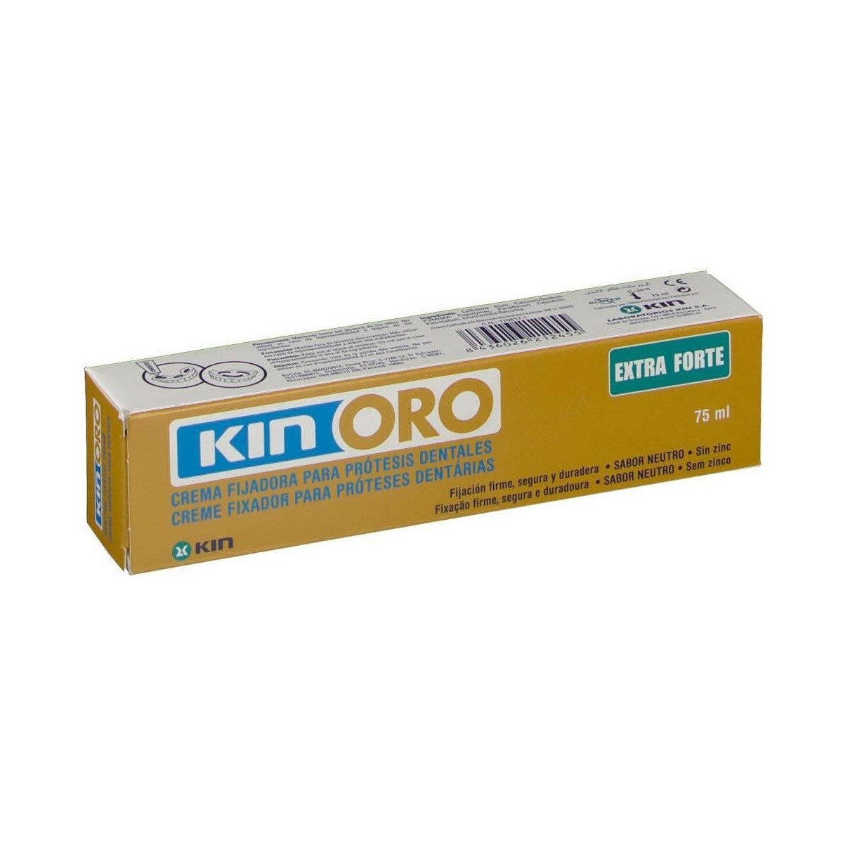 kin oro crema fijadora extra forte 75 ml