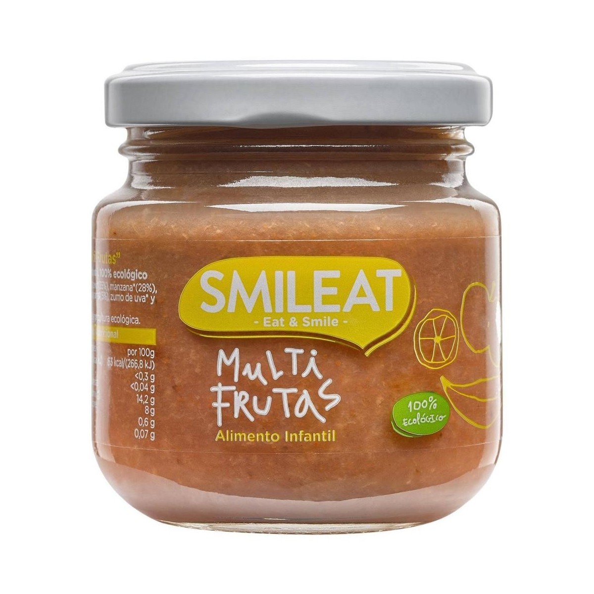 smileat tarrito de multifrutas 130 gr