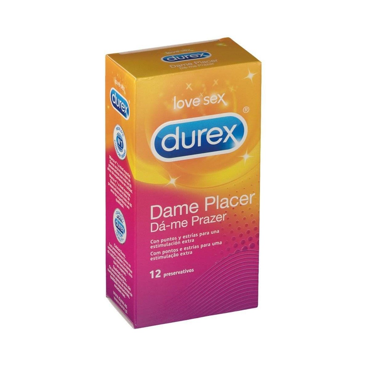durex dame placer 12 preservativos