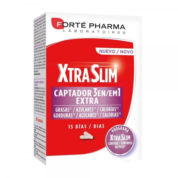forte pharma xtraslim captador 3 en 1 60 capsulas