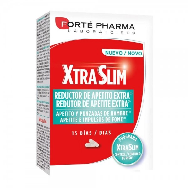 forte pharma xtraslim reductor de apetito extra 60 capsulas