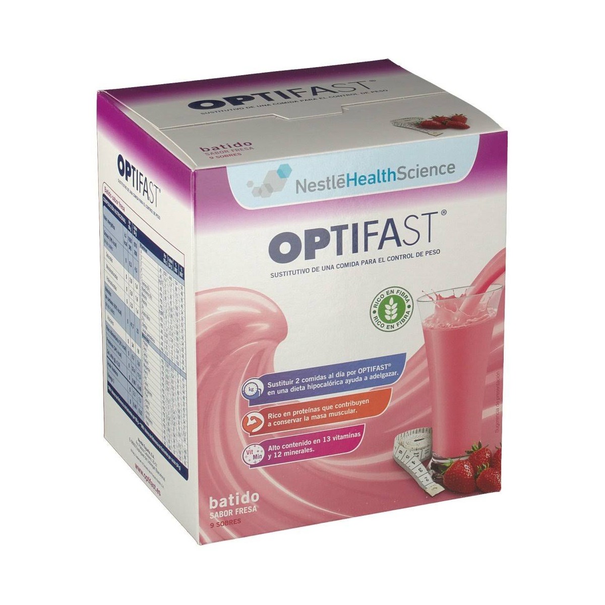 optifast batido fresa 9 sobres