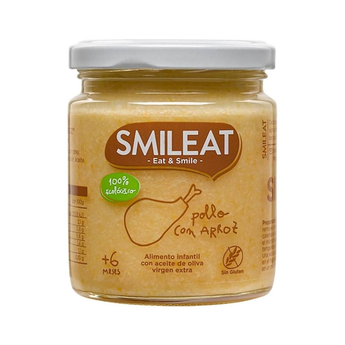 smileat pollo con arroz 230 gramos