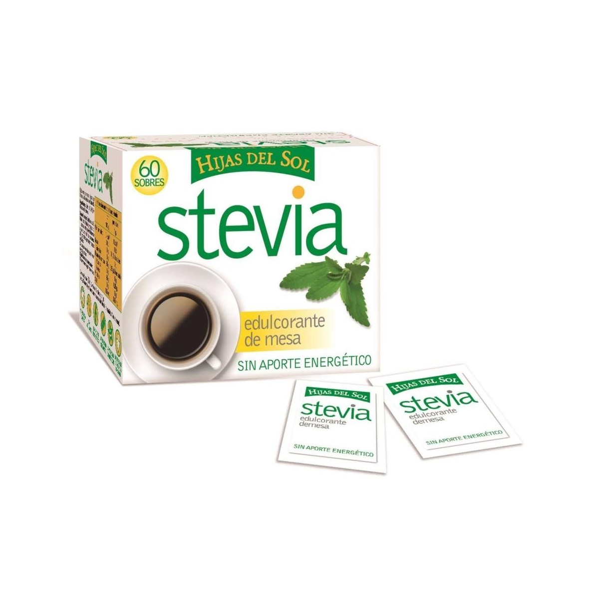 hijas del sol stevia 60 sobres