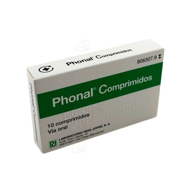 PHONAL COMPRIMIDOS, 10 comprimidos