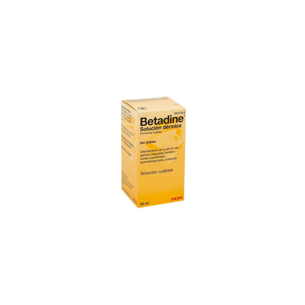BETADINE SOLUCION DERMICA, 1 frasco de 50 ml