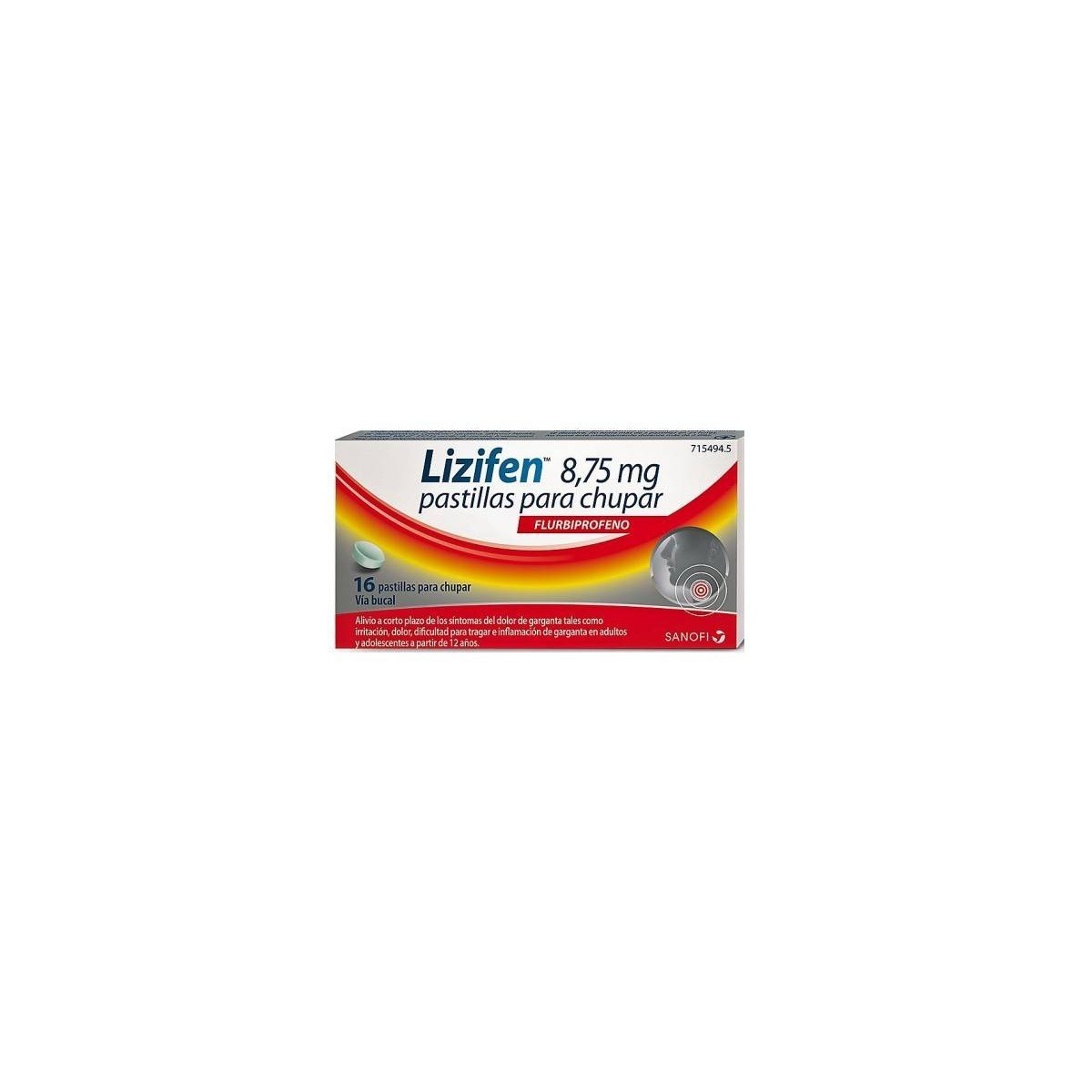 LIZIFEN 8.75 MG 16 PASTILLAS PARA CHUPAR SABOR...