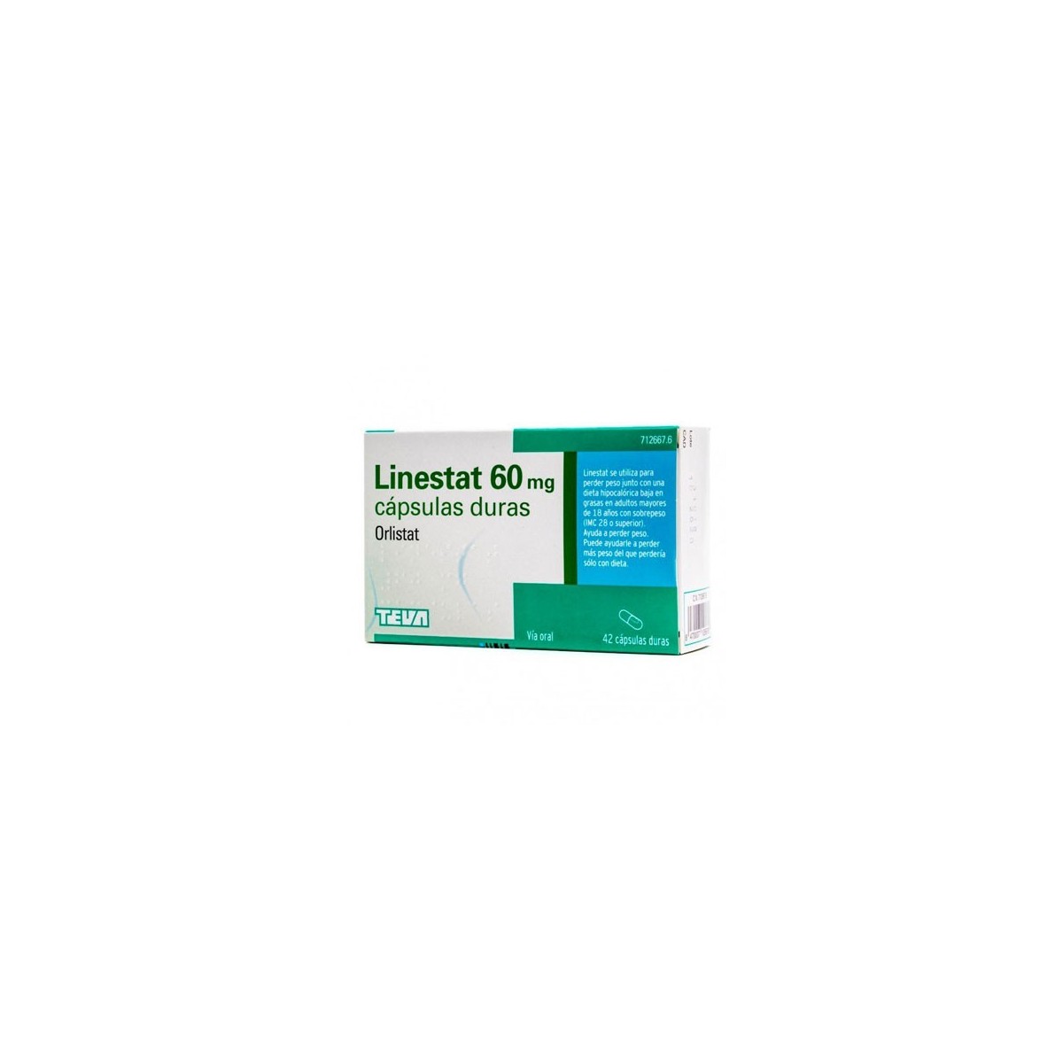 LINESTAT 60 MG 42 CAPSULAS DURAS