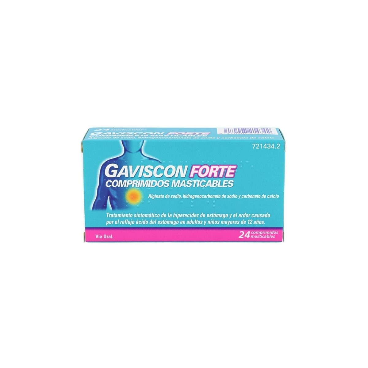 GAVISCON FORTE 24 COMPRIMIDOS MASTICABLES