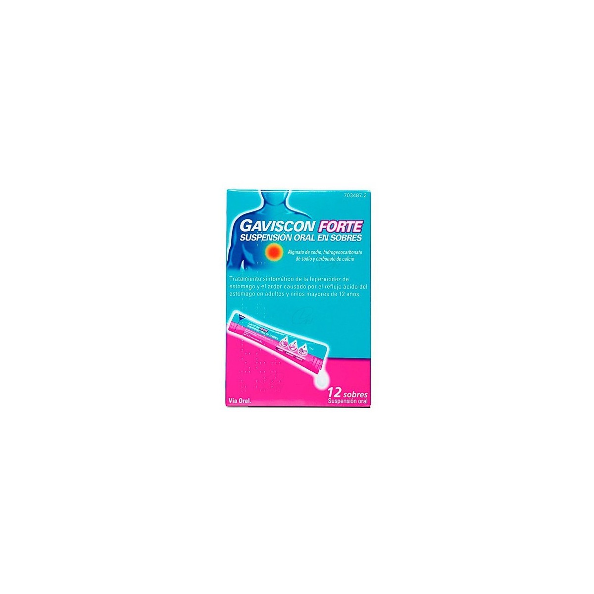 GAVISCON FORTE SUSPENSION ORAL EN SOBRES, 12...