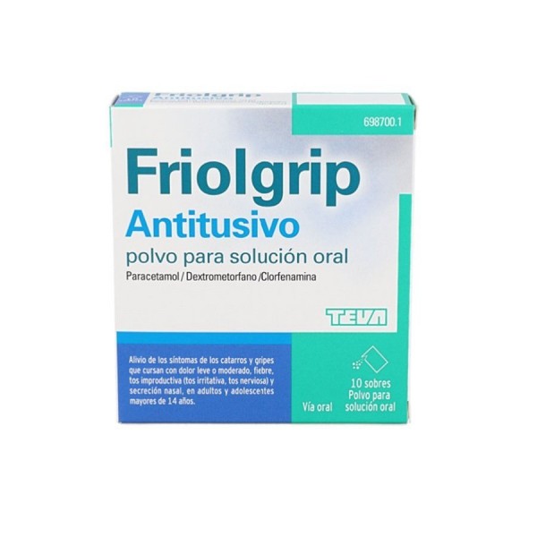 FRIOLGRIP ANTITUSIVO POLVO PARA SOLUCIÓN ORAL