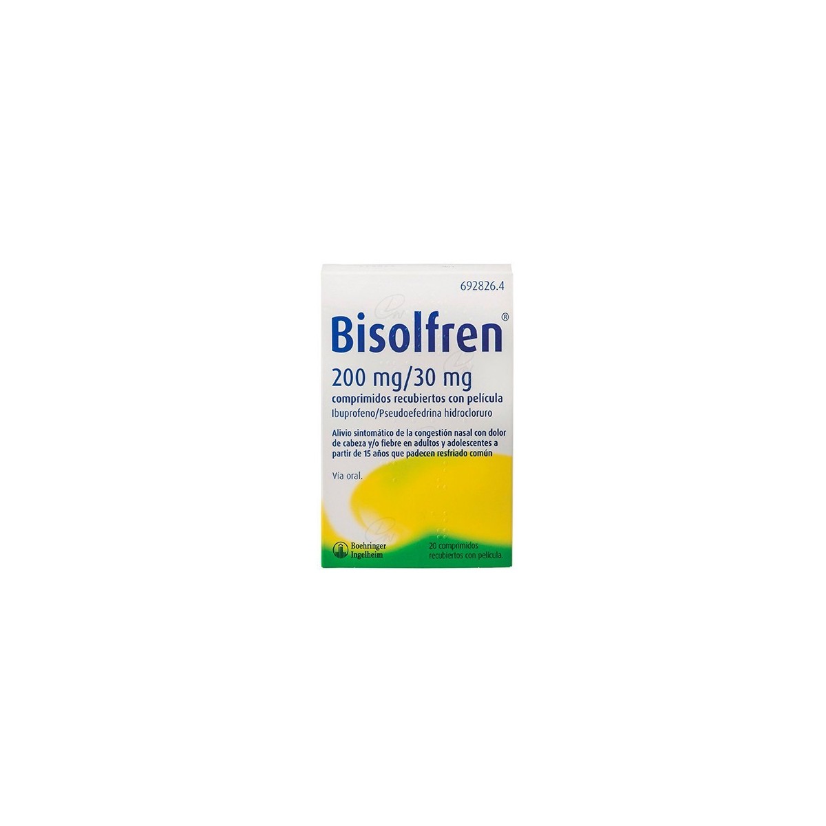 BISOLFREN 200 MG /30 MG COMPRIMIDOS RECUBIERTOS...