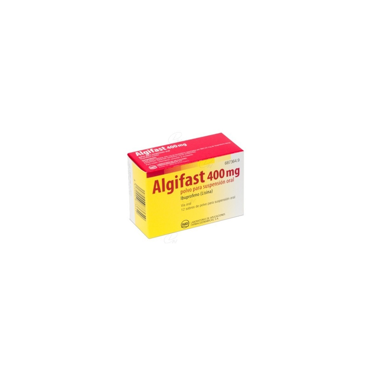 ALGIFAST 400 mg POLVO PARA SUSPENSION ORAL, 12...
