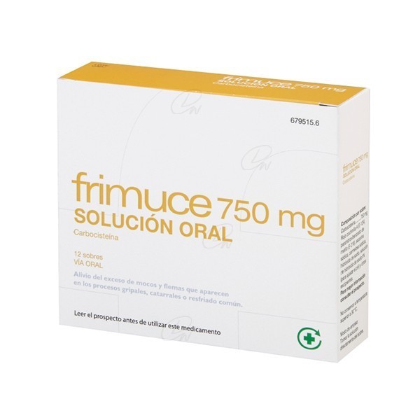 FRIMUCE 750 mg SOLUCION ORAL, 12 sobres