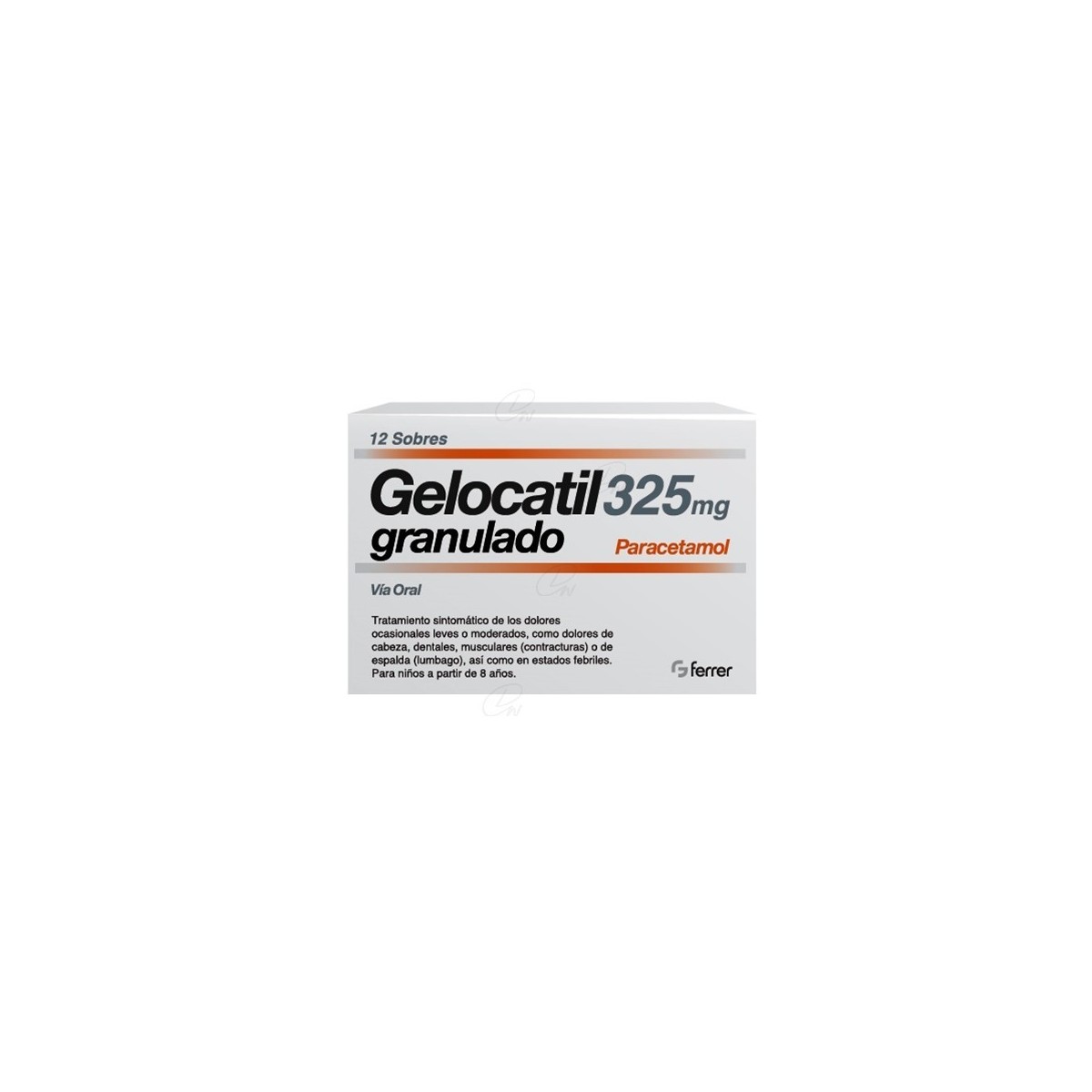 GELOCATIL 325 mg GRANULADO, 12 sobres