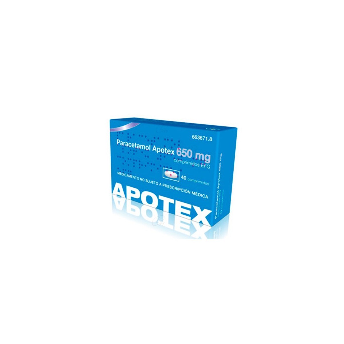 PARACETAMOL APOTEX 650 mg COMPRIMIDOS EFG, 40...