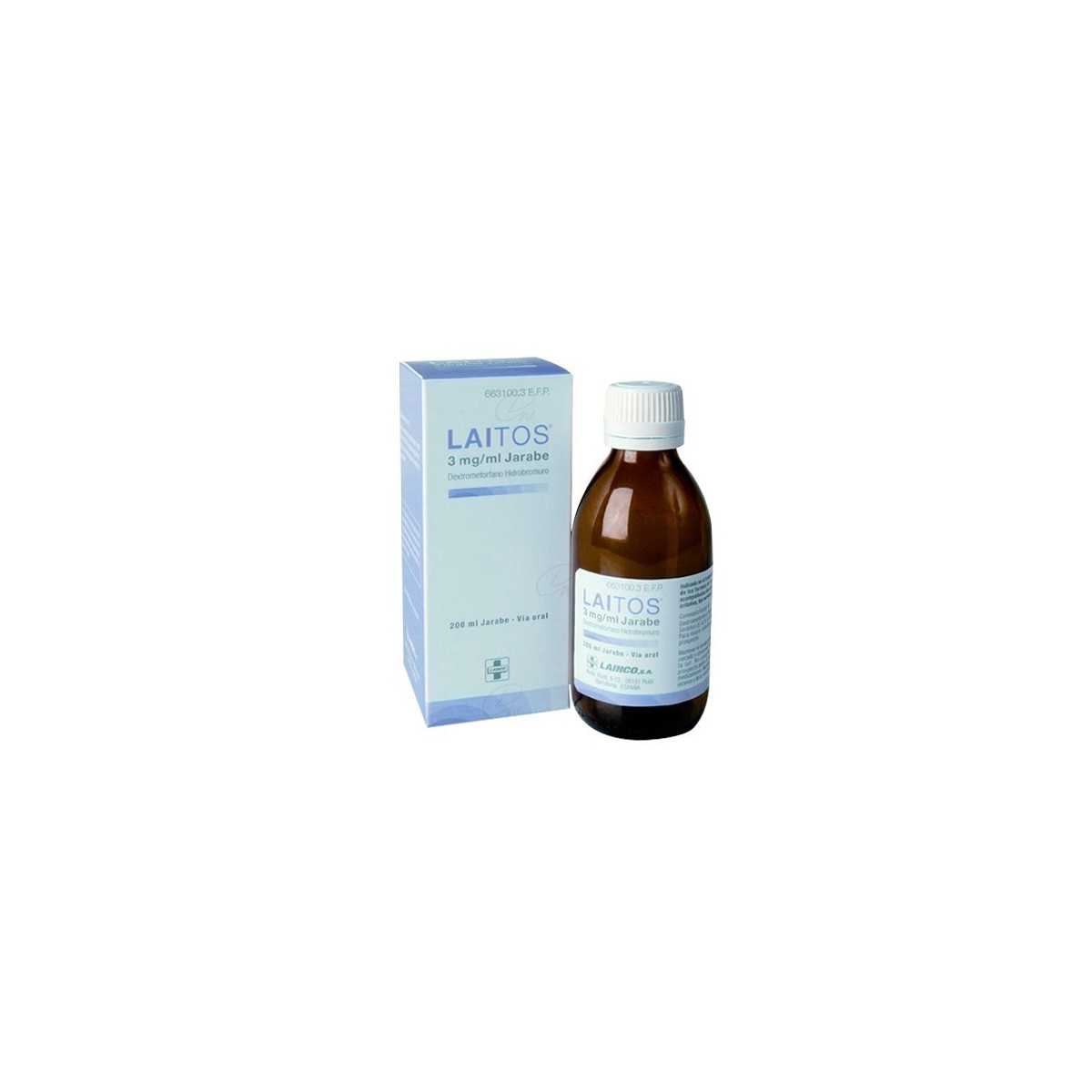 LAITOS  3 mg/ml JARABE, 1 frasco de 200 ml