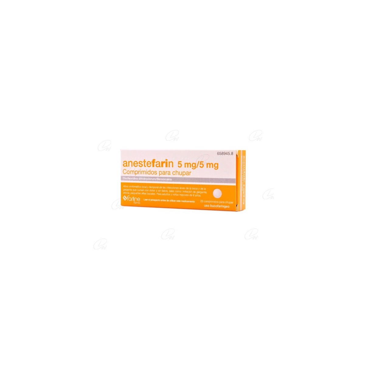 ANESTEFARIN 5 mg/5 mg COMPRIMIDOS PARA CHUPAR,...