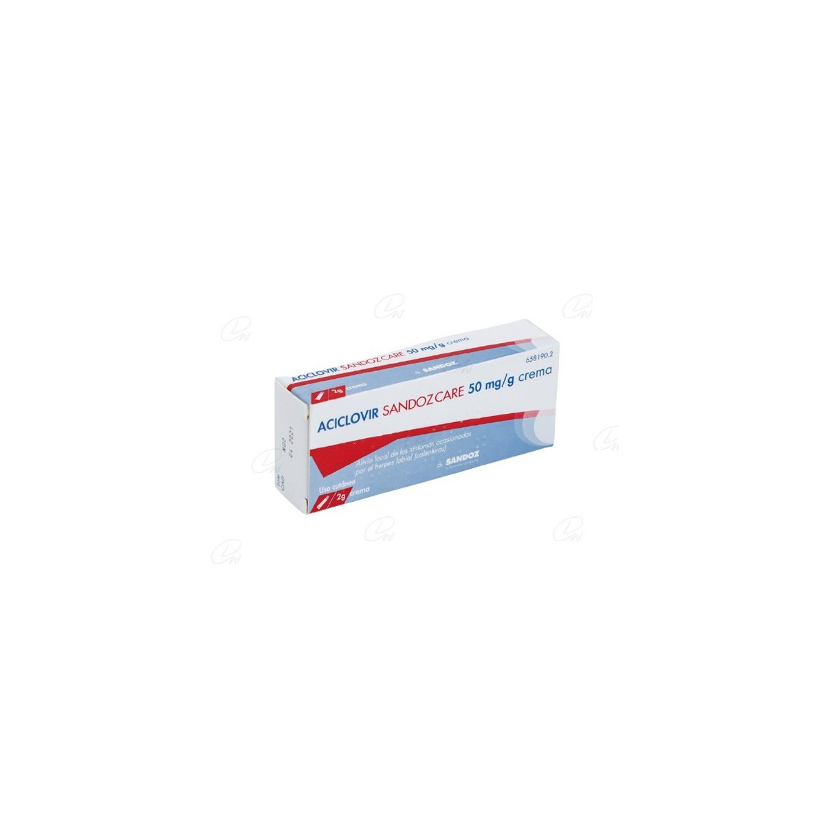 ACICLOVIR SANDOZ 50 MG/G CREMA EFG, 1 tubo de 2 g
