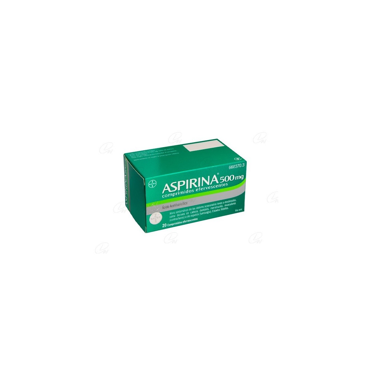 ASPIRINA 500 mg COMPRIMIDOS EFERVESCENTES, 20...