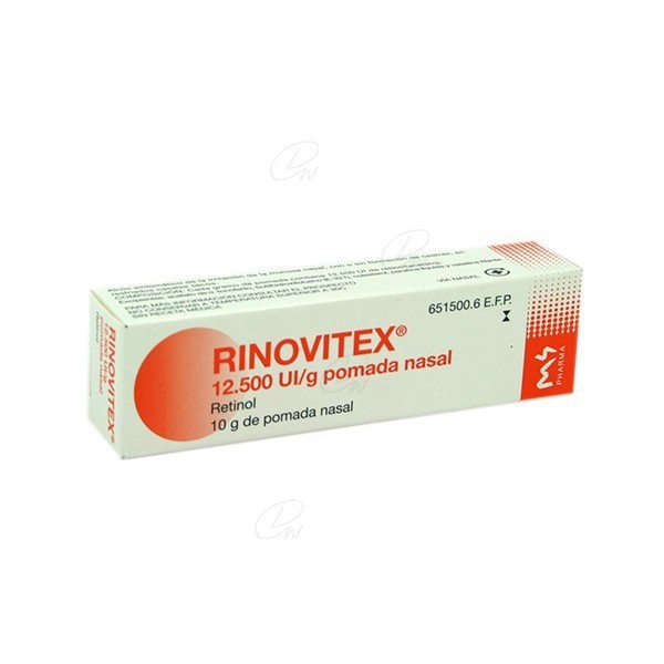 RINOVITEX 12.500 UI /g POMADA NASAL, 1 tubo de 10 g