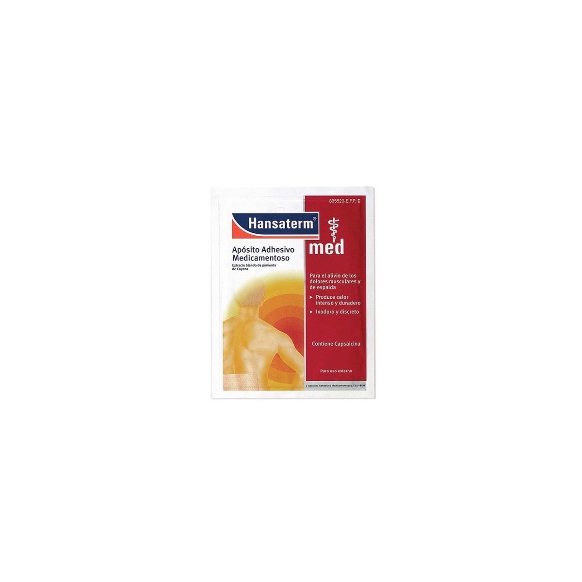 HANSATERM APOSITO ADHESIVO MEDICAMENTOSO, 2...