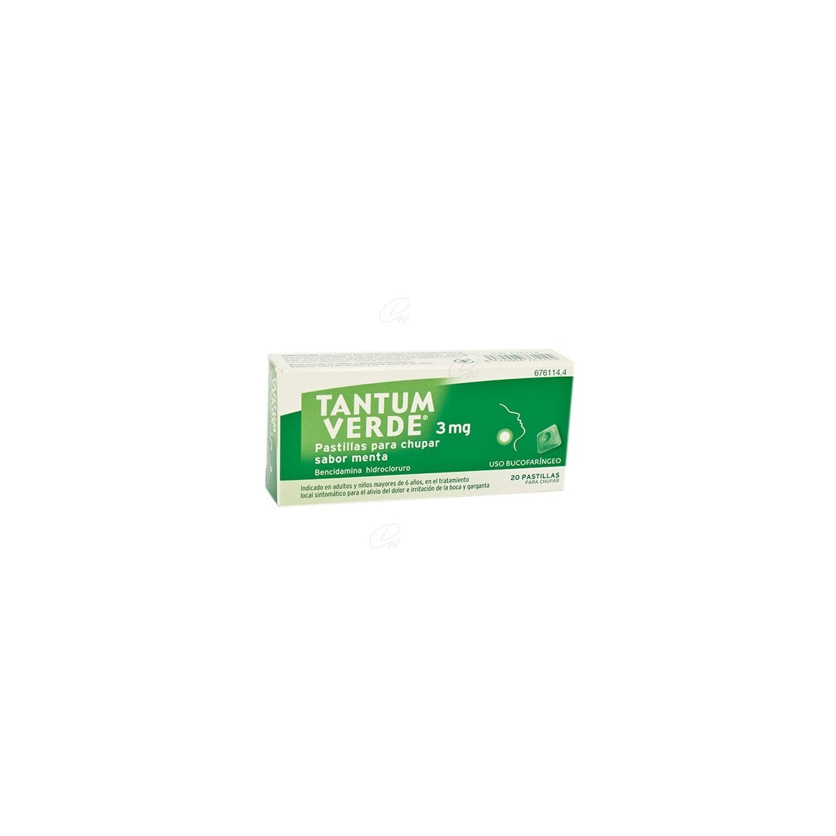TANTUM VERDE 3 mg PASTILLAS PARA CHUPAR SABOR...