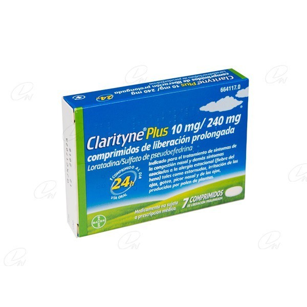 CLARITYNE PLUS 10mg/240mg COMPRIMIDOS DE LIBERACION...