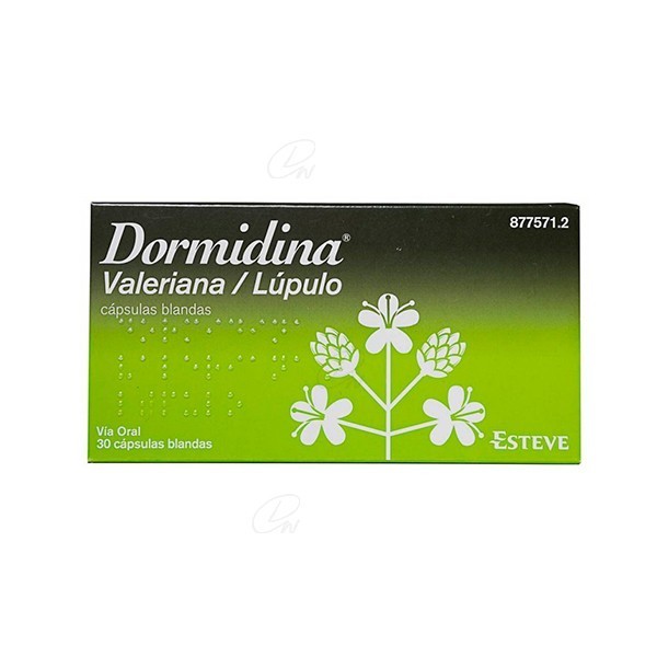 DORMIDINA VALERIANA/LUPULO CAPSULAS BLANDAS, 30 cápsulas