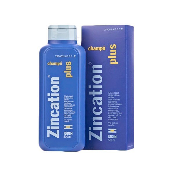 ZINCATION PLUS 10 mg/4 mg/ml CHAMPU, 1 frasco de 500 ml