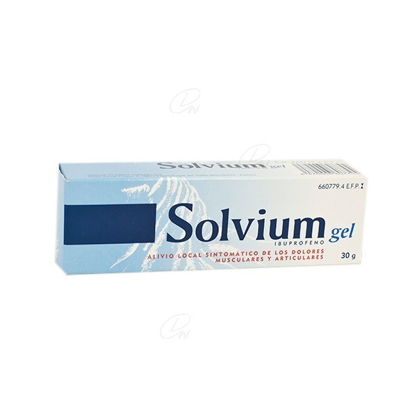 SOLVIUM 50 mg/g GEL, 1 tubo de 30 g